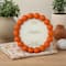 6" x 6" Orange Beaded Round Tabletop Frame, Treasured Finds by Ashland®